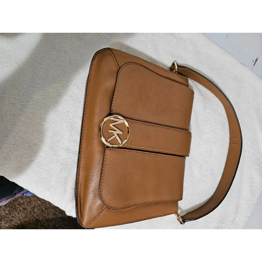 Michael Kors Brown Leather Satchel Top‎ Handle Designer Bag